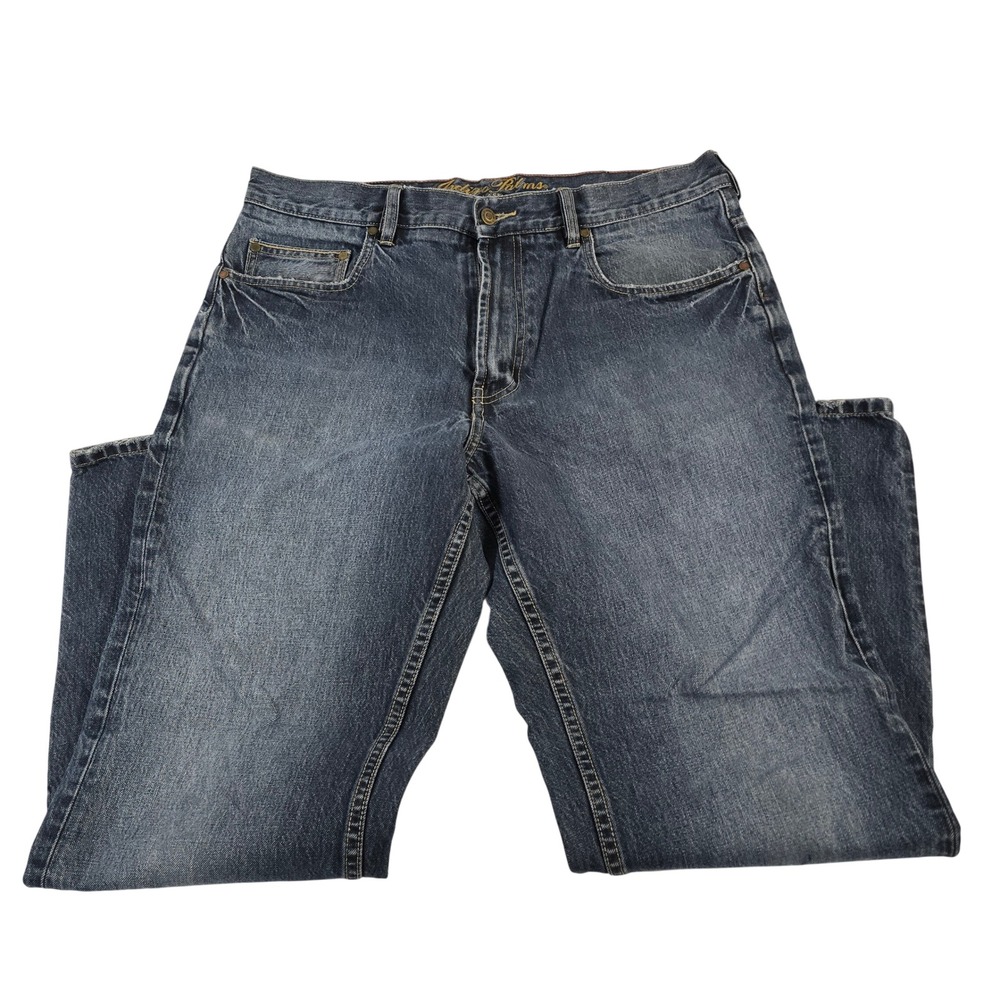 Indigo Palms Classic Men's Blue Denim Jeans‎ 38x32 Classic Fit
